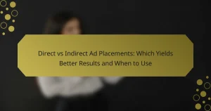 Direct vs Indirect Ad Placements: Which Yields Better Results and When to Use