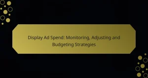 Display Ad Spend: Monitoring, Adjusting and Budgeting Strategies